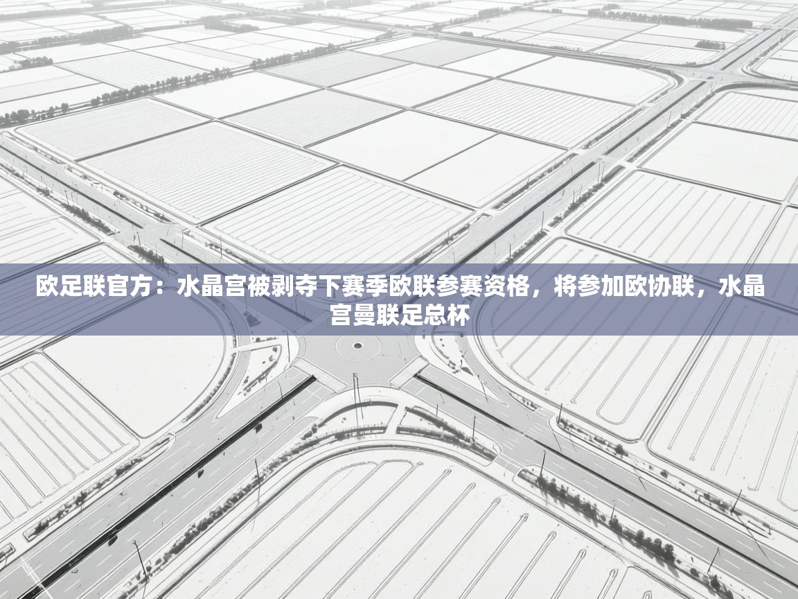 爱游戏体育娱乐赞助罗马-欧足联官方：水晶宫被剥夺下赛季欧联参赛资格，将参加欧协联，水晶宫曼联足总杯